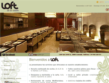 Tablet Screenshot of loft-cafe.com